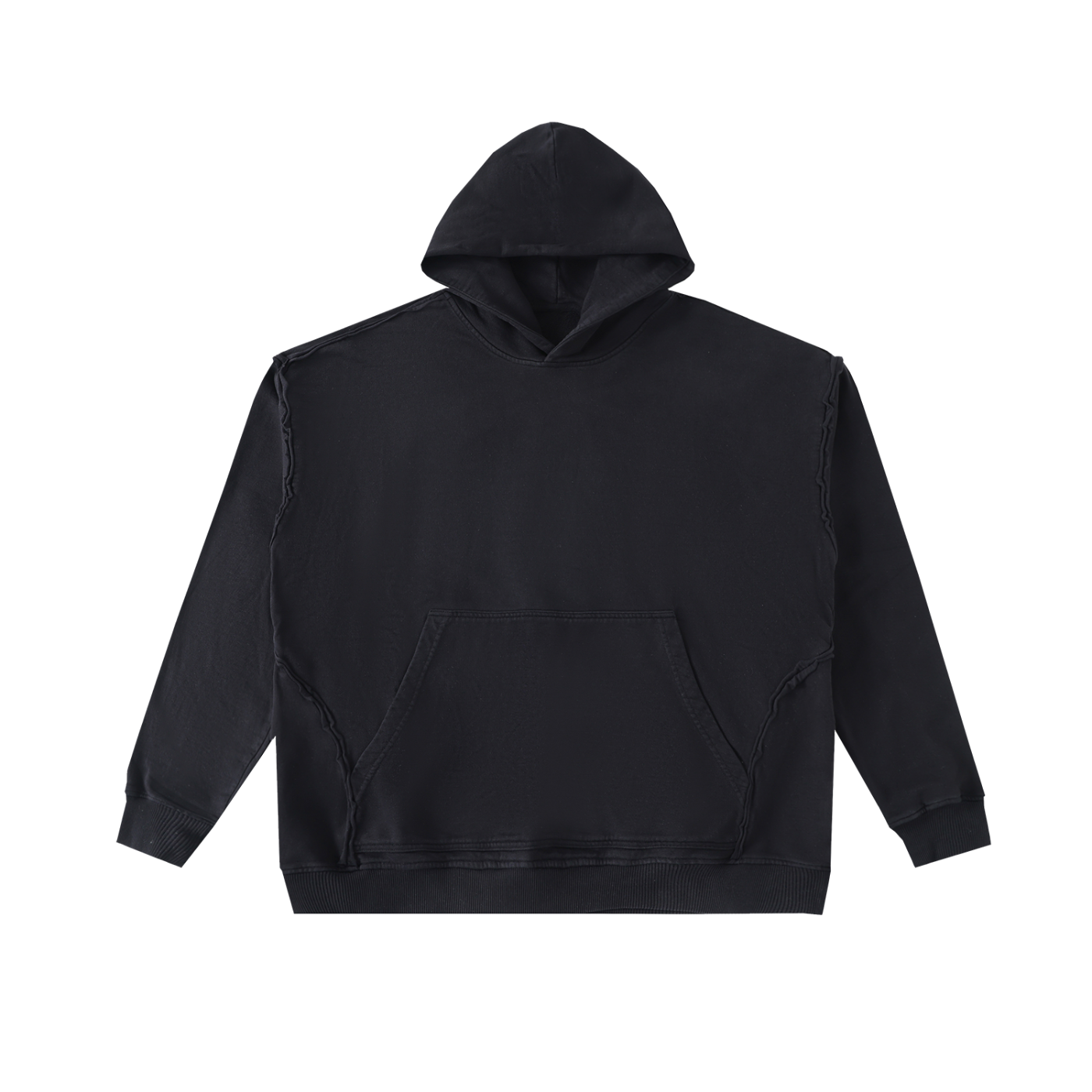 Raw-Seam Hoodie