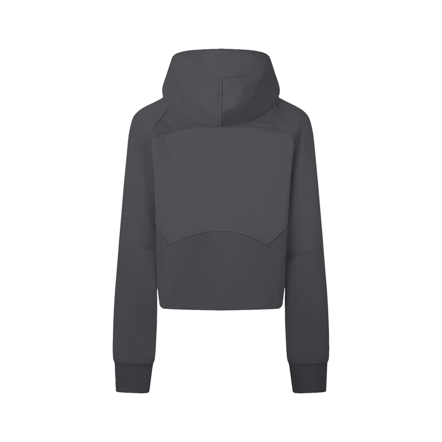 Zip-Through Cropped Hoodie