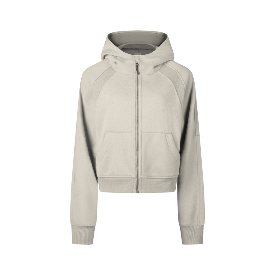 Zip-Through Cropped Hoodie