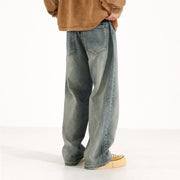 Mens Loose Wide-leg Jeans
