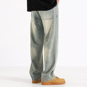 Mens Retro Straight Jeans