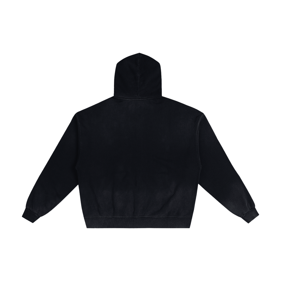Frayed Sunfade Zip Hoodie
