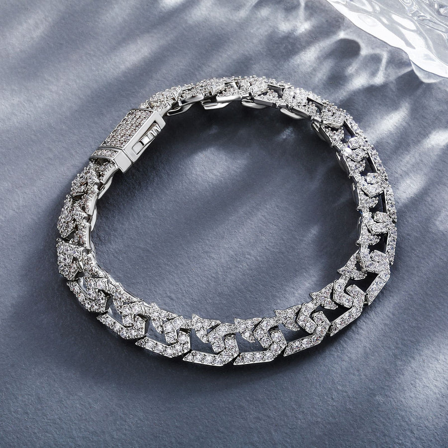10mm Diamond Cuban Link Necklace and Bracelet Set