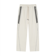 Reflection Striped Straight-Leg Sweatpants