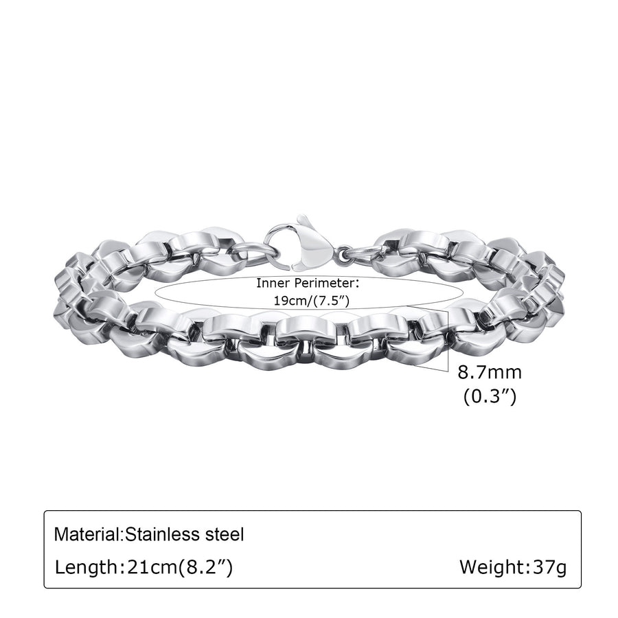Mens Casual Steel Bracelet
