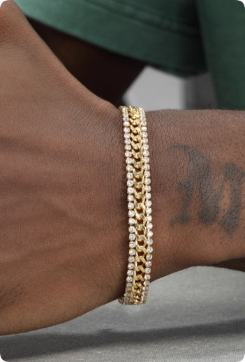 14K Gold Tennis Bracelet