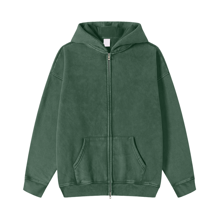 Zip Fleece Hoodie