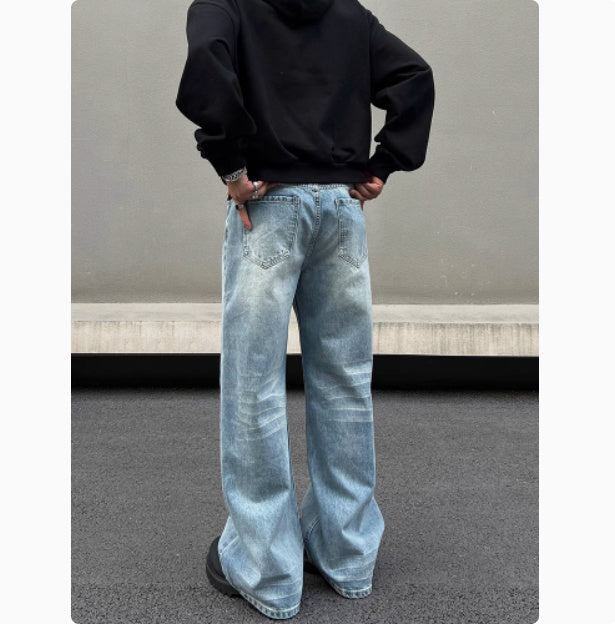 Men's Blue Straight Jeans