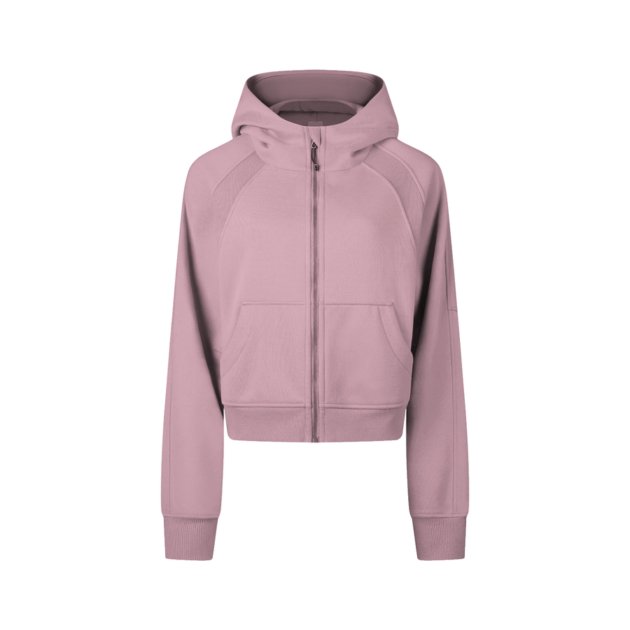 Zip-Through Cropped Hoodie