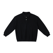 Polo-Collar Sweatshirt