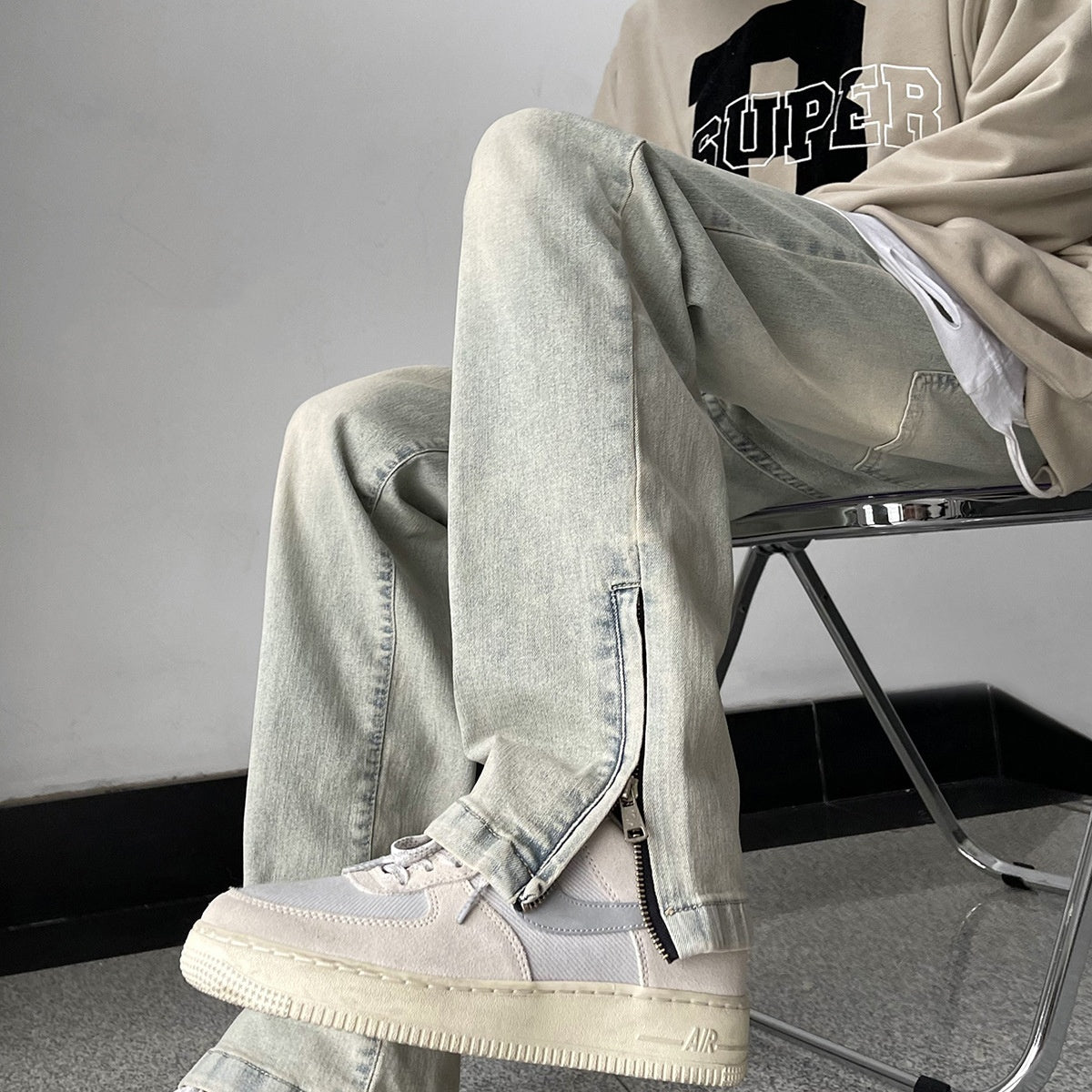 Straight Leg Skinny Jeans