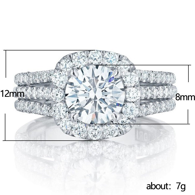 Zircon Diamond Ring
