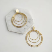 Multi-layer Round Earrings