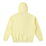 Shoulder Drop Zip Up Hoodie