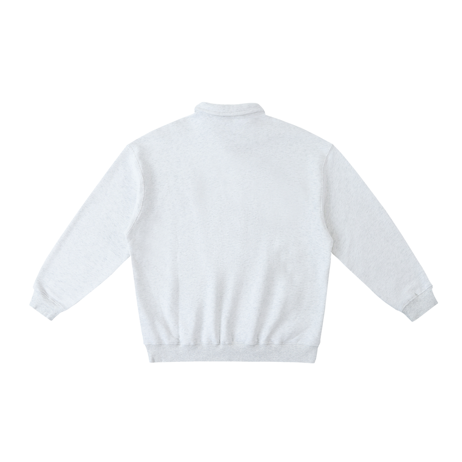 Polo-Collar Sweatshirt