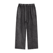 Snow Washed Straight Leg Pants