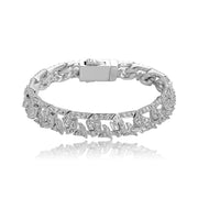 10mm Diamond Cuban Link Necklace and Bracelet Set