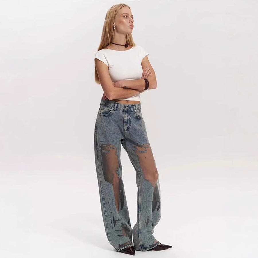 Straight-leg Jeans