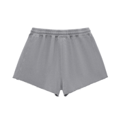 Raw Edge Drawstring Shorts