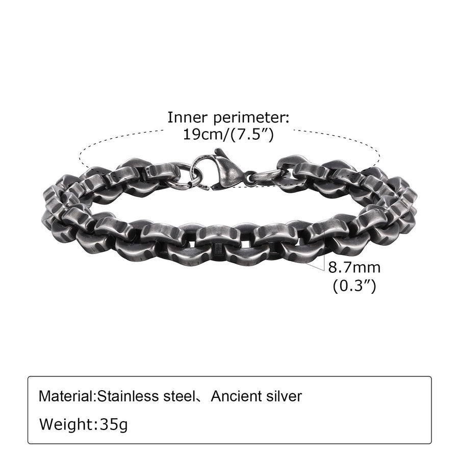 Mens Casual Steel Bracelet