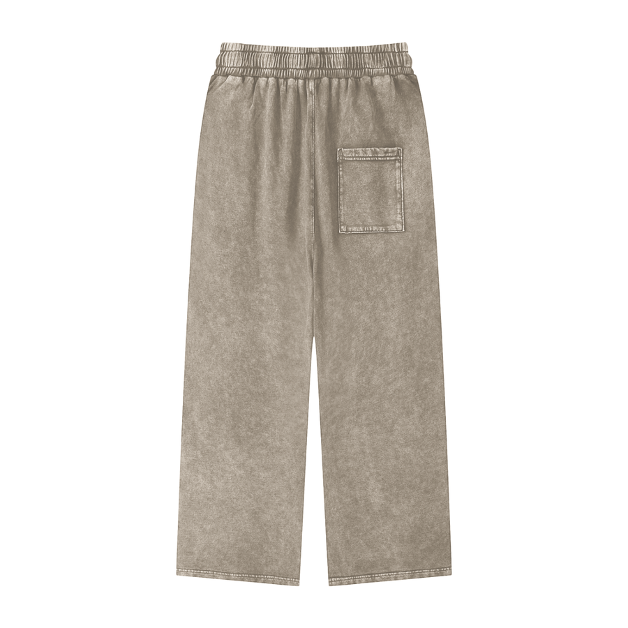 Snow Washed Straight Leg Pants