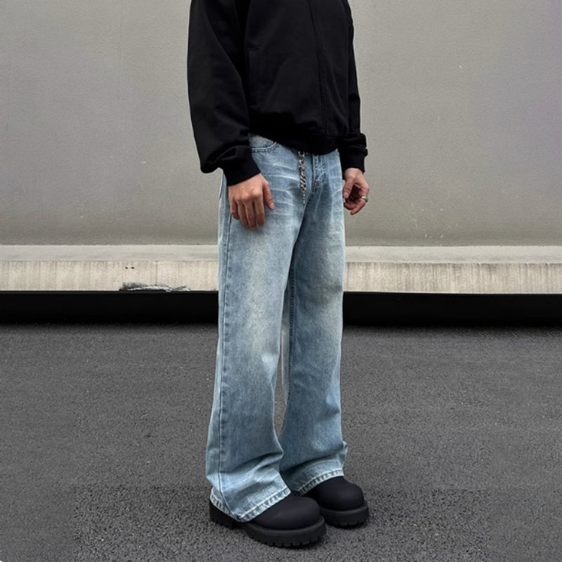 Men's Blue Straight Jeans