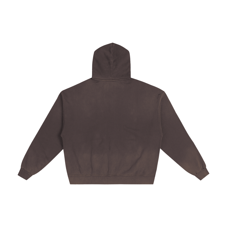 Frayed Sunfade Zip Hoodie