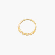Gold zircon ring
