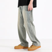 Mens Retro Straight Jeans