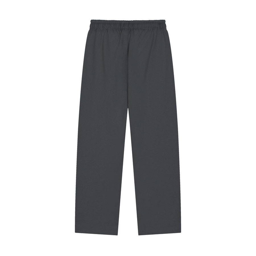 Solid Color Straight-Leg Sweatpants