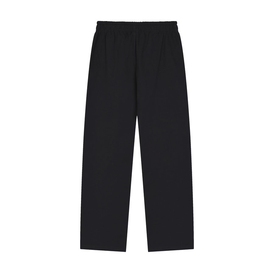 Solid Color Straight-Leg Sweatpants