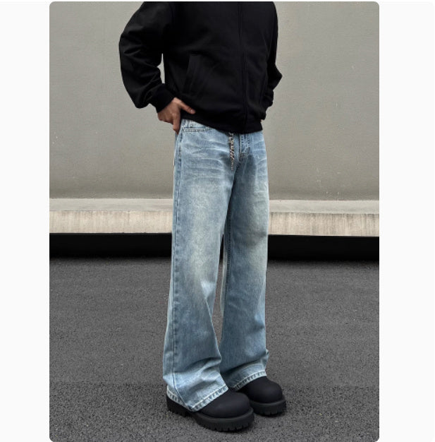 Men's Blue Straight Jeans