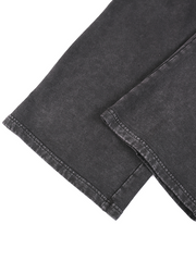 Snow Washed Straight Leg Pants