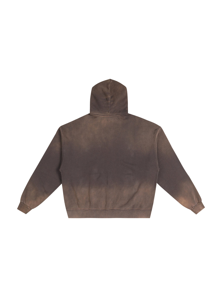 Frayed Sunfade Zip Hoodie