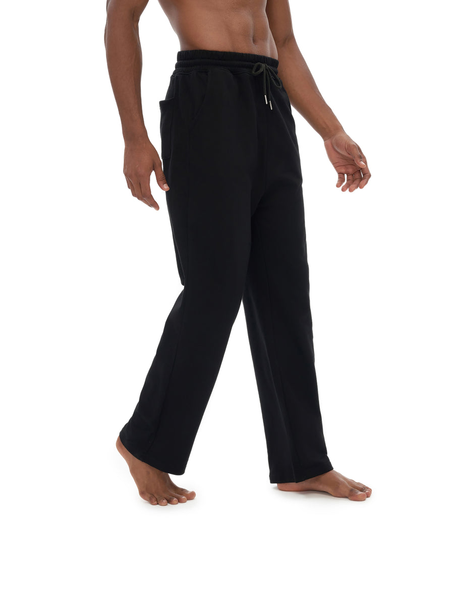 Loose Fit Fleece Straight Leg Pants
