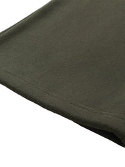 Unisex Solid Color Fleece Straight Leg Pants