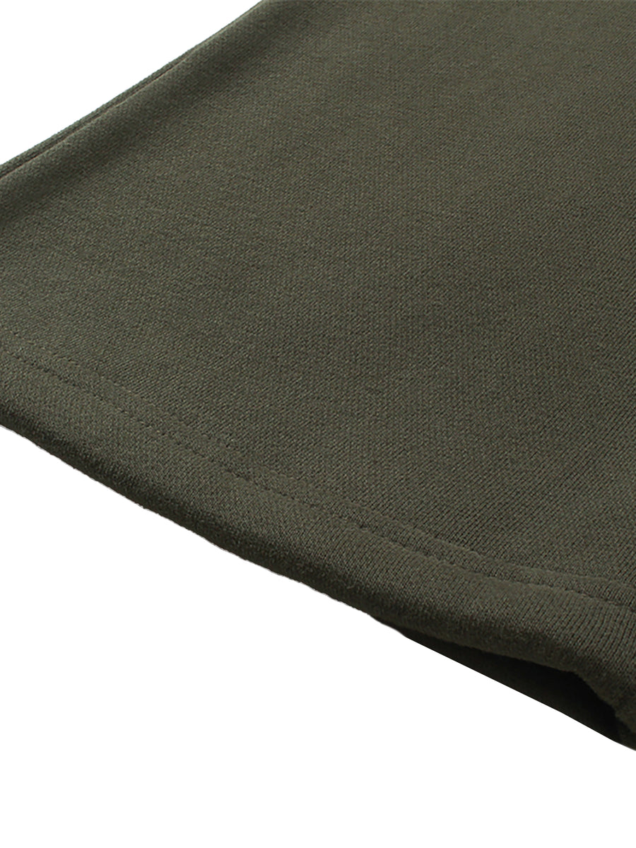 Unisex Solid Color Fleece Straight Leg Pants