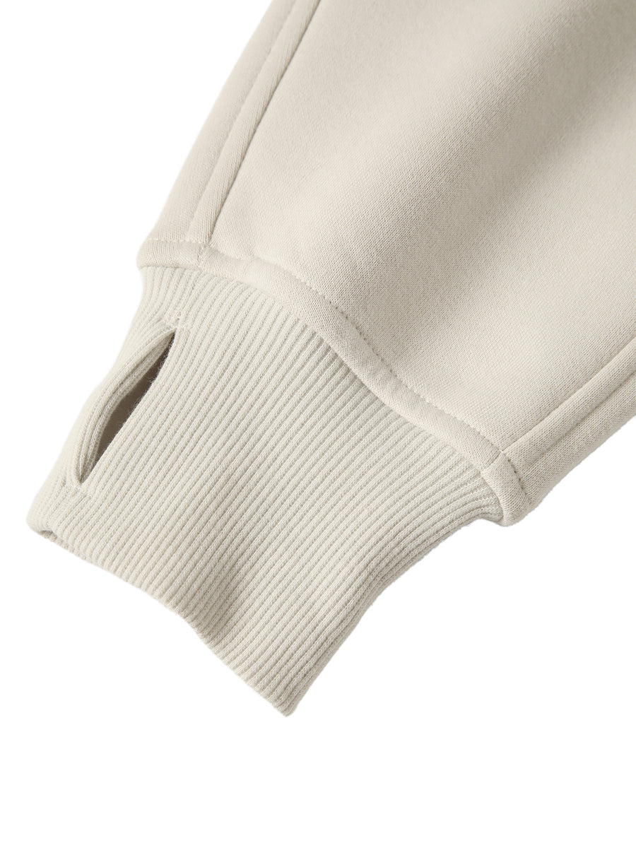 Half-Zip Cropped Sweatshirt