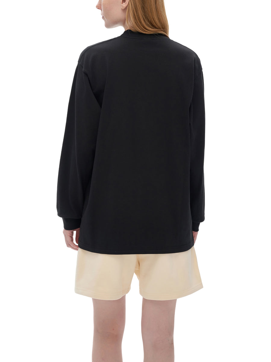 Crew Neck Drop Long Sleeve