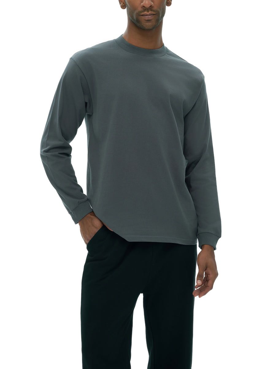 Crew Neck Drop Long Sleeve