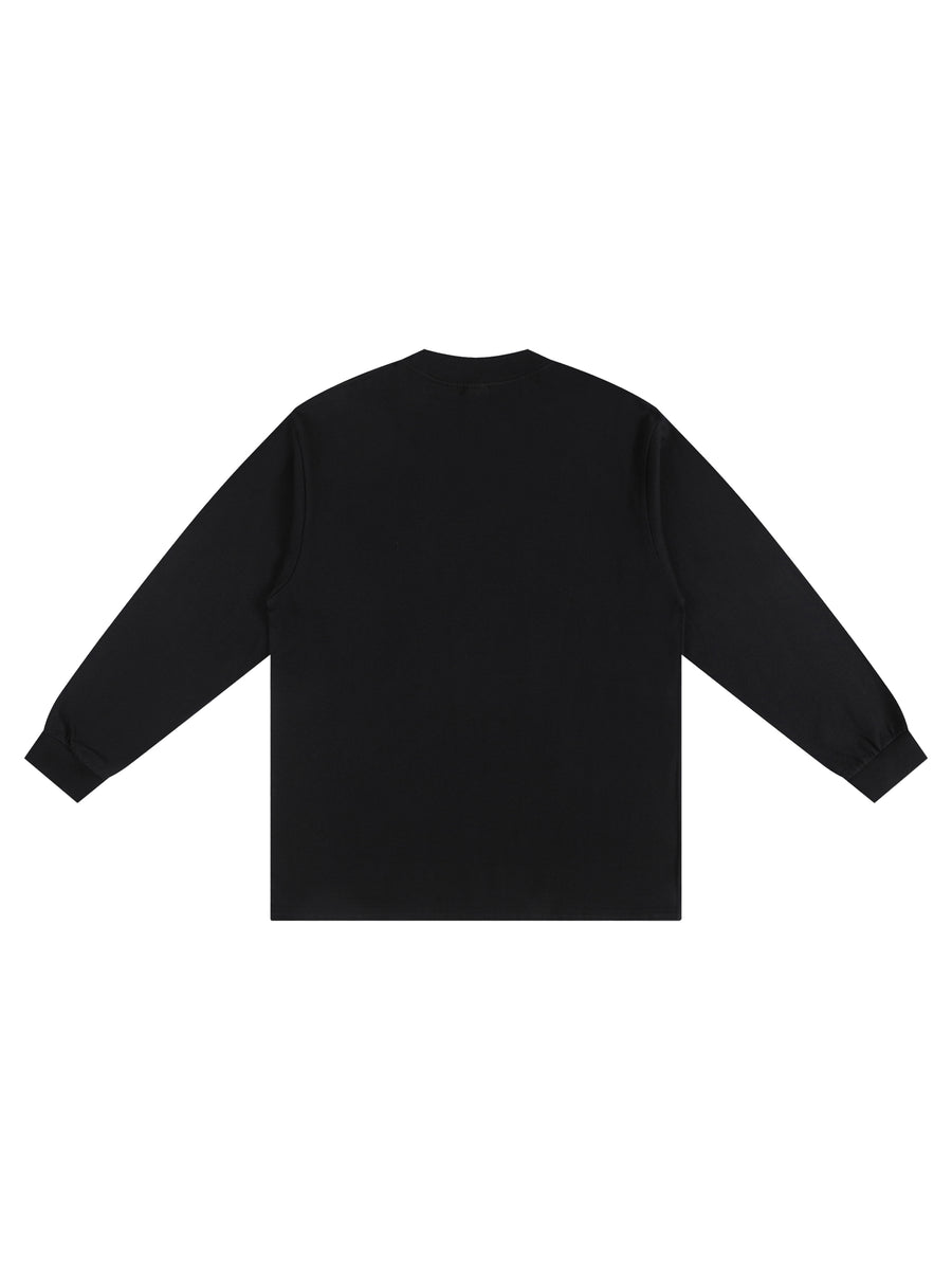 Crew Neck Drop Long Sleeve
