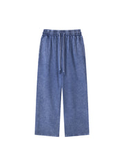 Snow Washed Straight Leg Pants