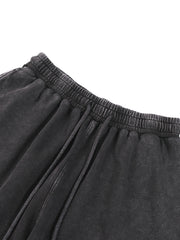 Snow Washed Straight Leg Pants