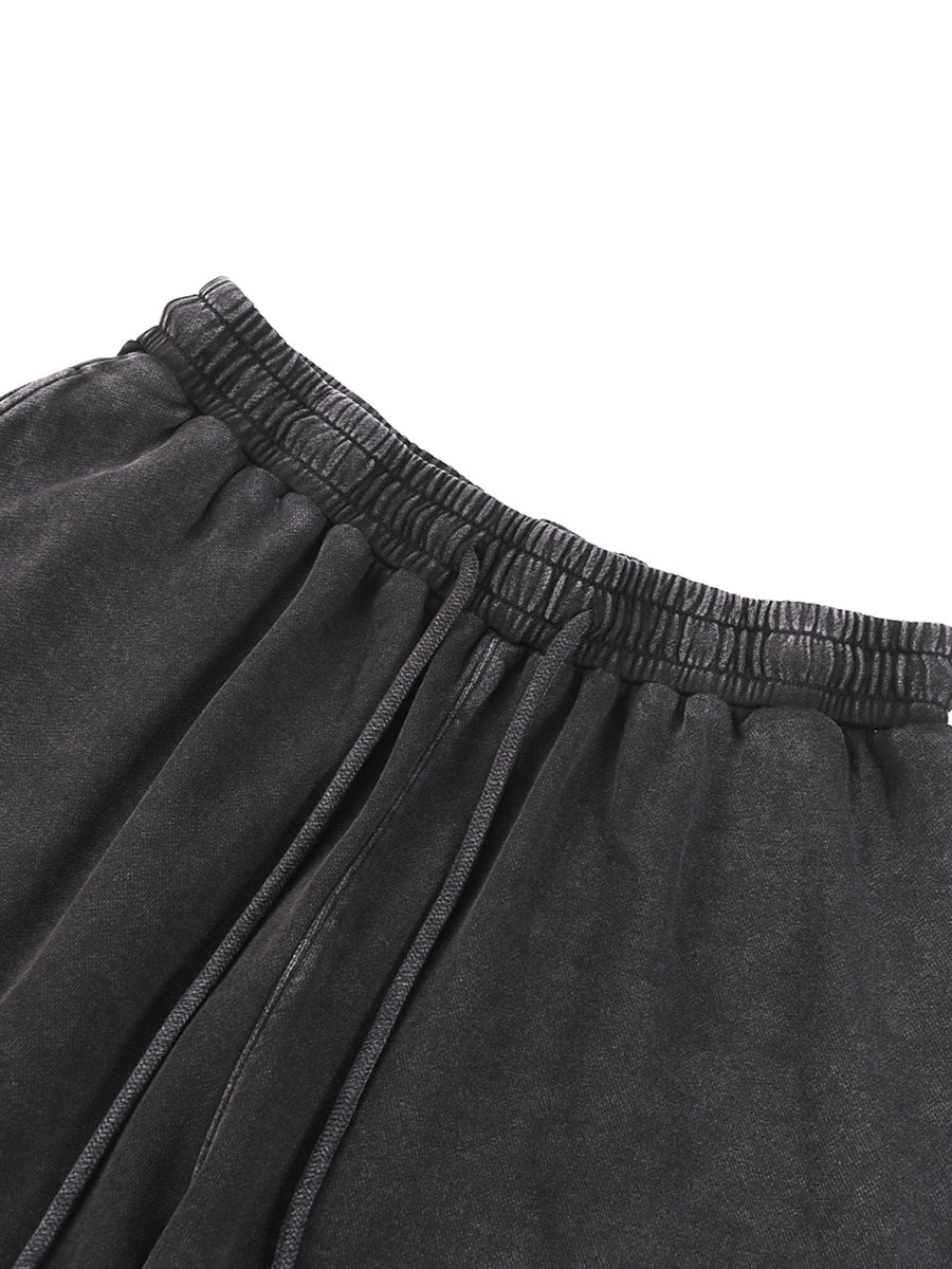 Snow Washed Straight Leg Pants