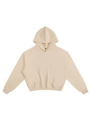 Cotton Cropped Hoodie