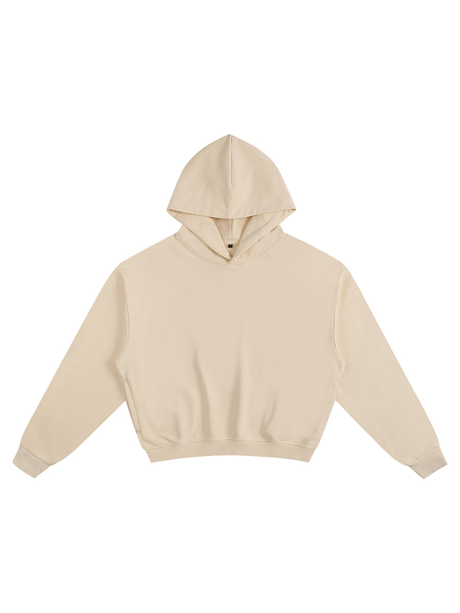 Cotton Cropped Hoodie