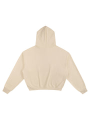 Cotton Cropped Hoodie