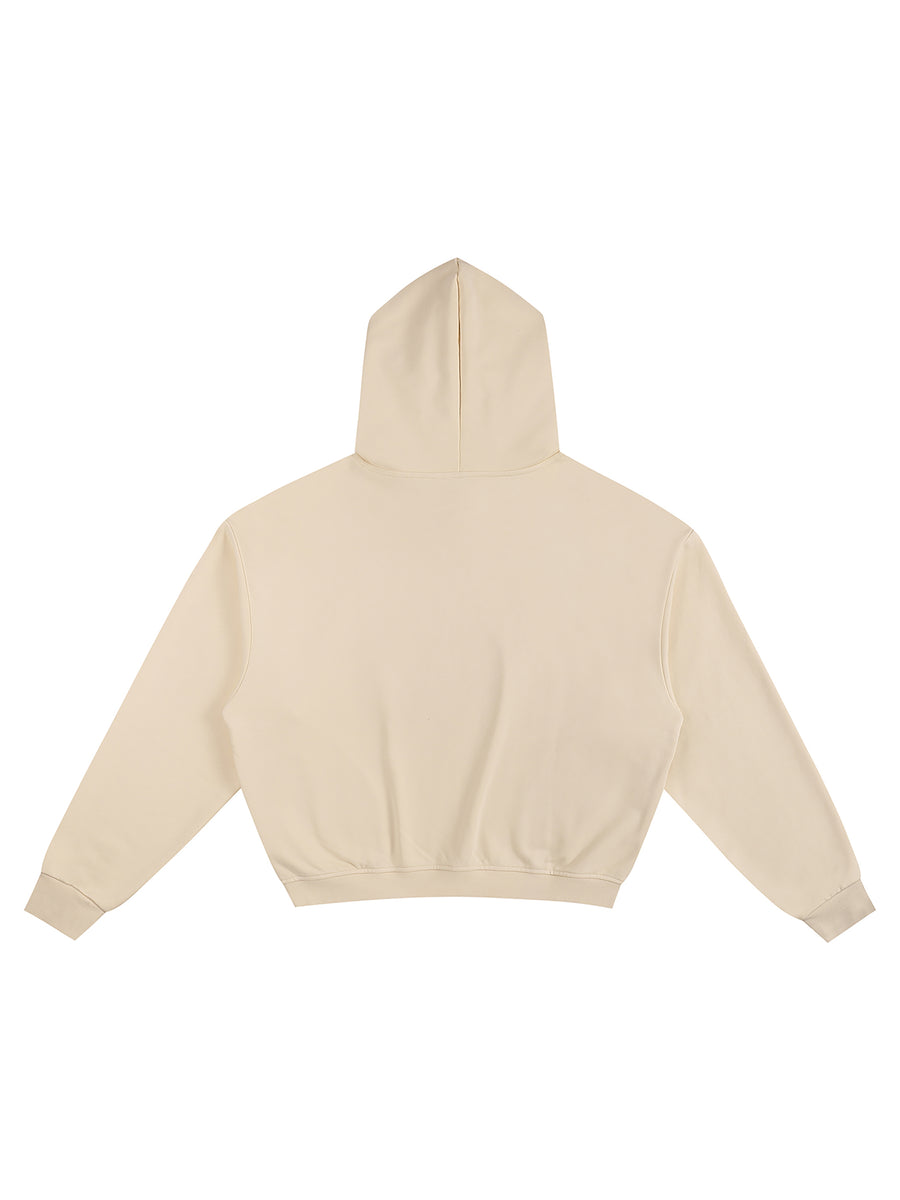 Cotton Cropped Hoodie