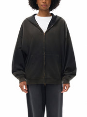 Frayed Sunfade Zip Hoodie