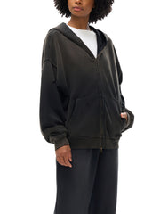 Frayed Sunfade Zip Hoodie